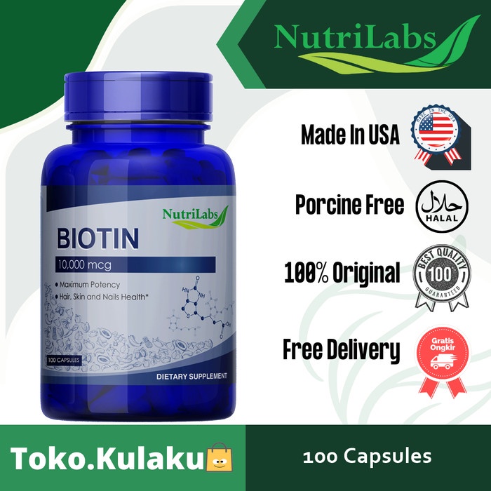 PURITAN BIOTIN 10000 MCG ISI 100