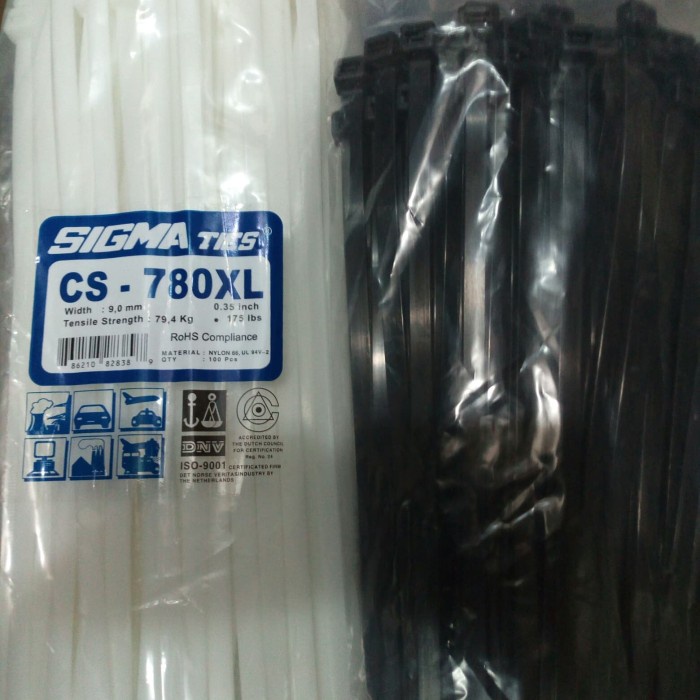 

Bestseller Kabel Ties / Kabel Tis Uk. 78Cm Cs - 780Xl / Cs-780 Sigma Warna Hitam