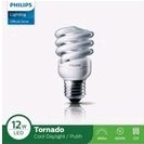 Lampu Spiral 12 Watt Cahaya Putih Philips Tornado