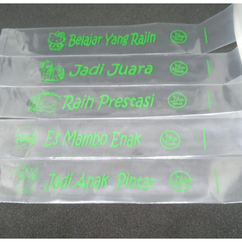 

KZPP6315 500gram Plastik es mambo spidol warna hijau motivasi anak