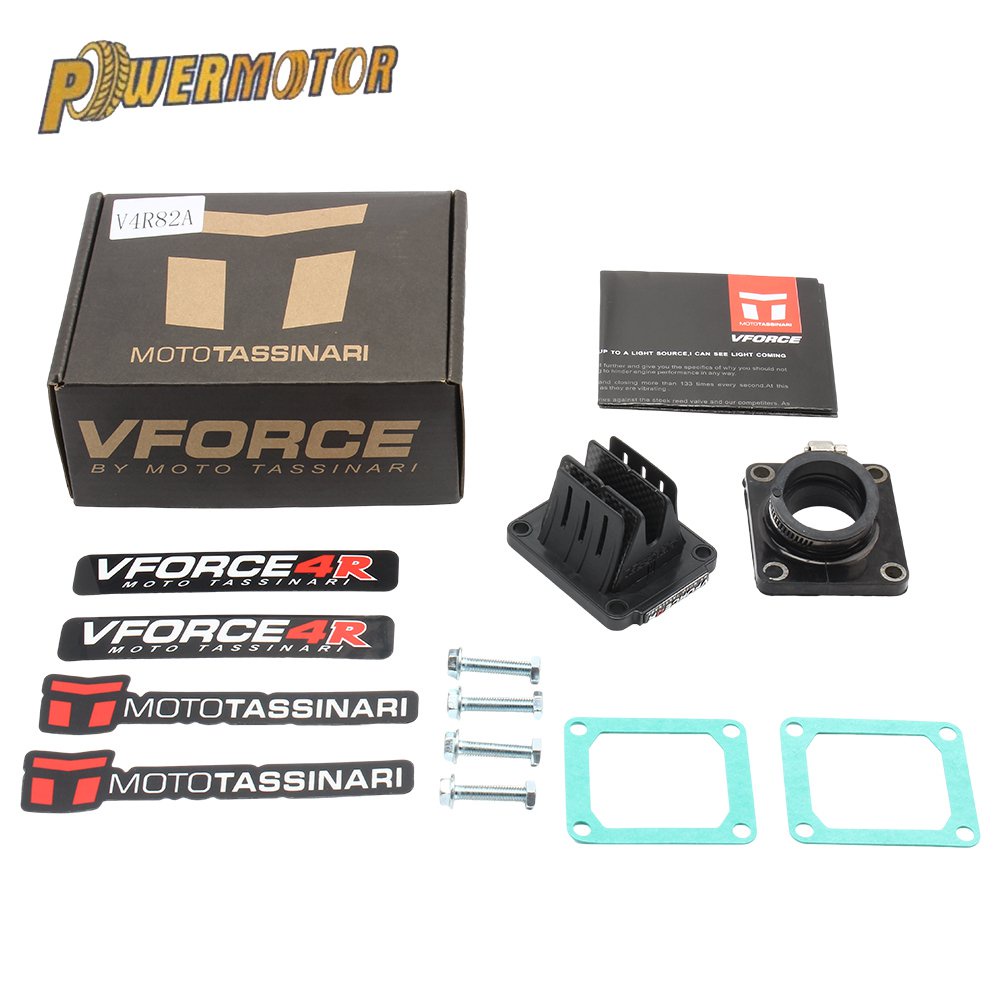 ✅&Motorcycle V Force4 V4R82 Intake Manifold Carbon Fiber System 1993-2020 Motocross Dirt Bike Reed V