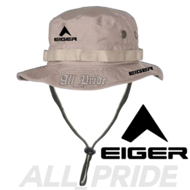 LimitedE9q4P TOPI RIMBA EIGER OUTDOOR HIKING CAMPING HAT TALI PREMIUM ORIGINAL LOGO EIGER