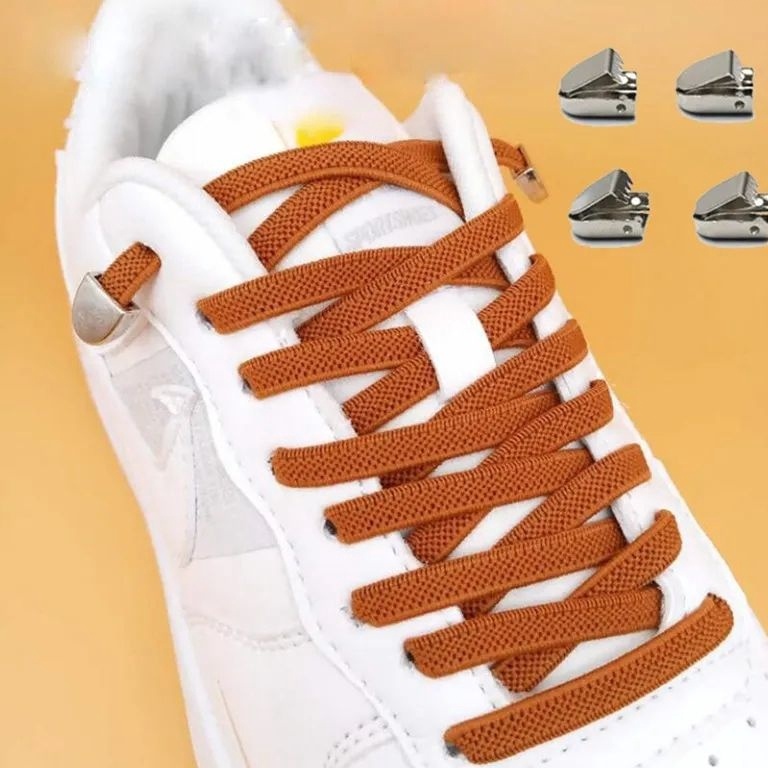 FYBX0405  tali sepatu karet KLIP ON Elastis pipih 6mm