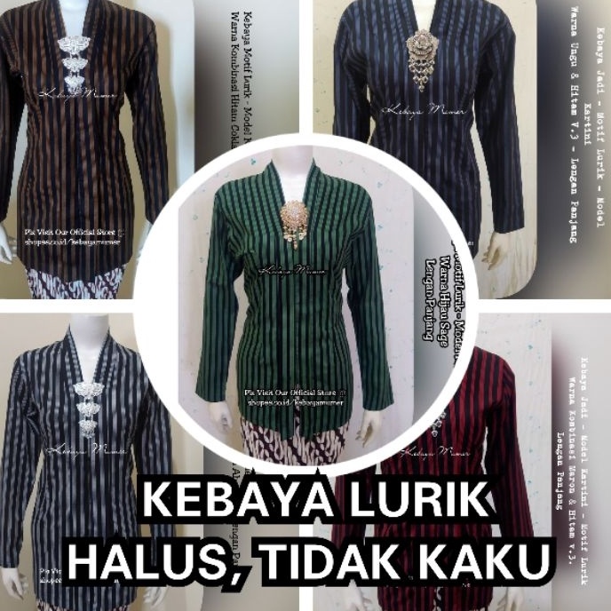 [☀Y㊚T> Kebaya Lurik. Kebaya Kartini. Kebaya Jadi. Kebaya Lurik Jadi. Kebaya Lurik. Baju Adat Jawa. L