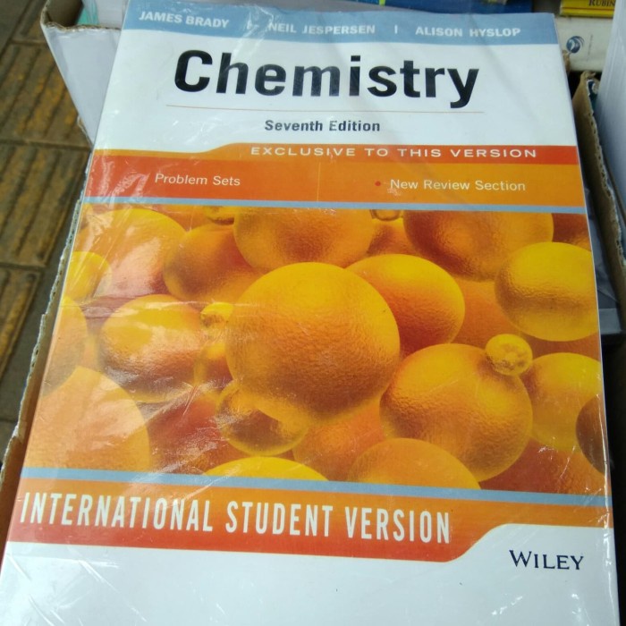 HOT SALE!!! CHEMISTRY 7TH EDITION JAMES BRADY TERLARIS