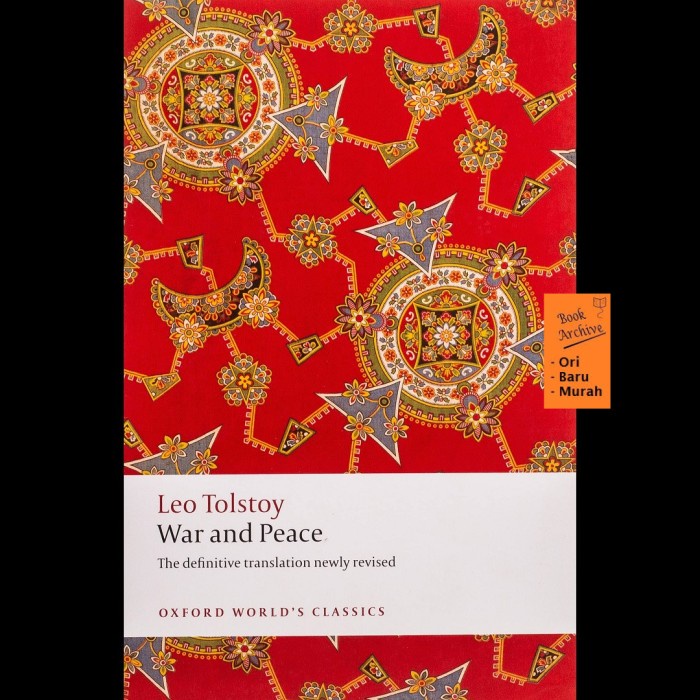 War And Peace Leo Tolstoy (Cover 2) Berkualitas