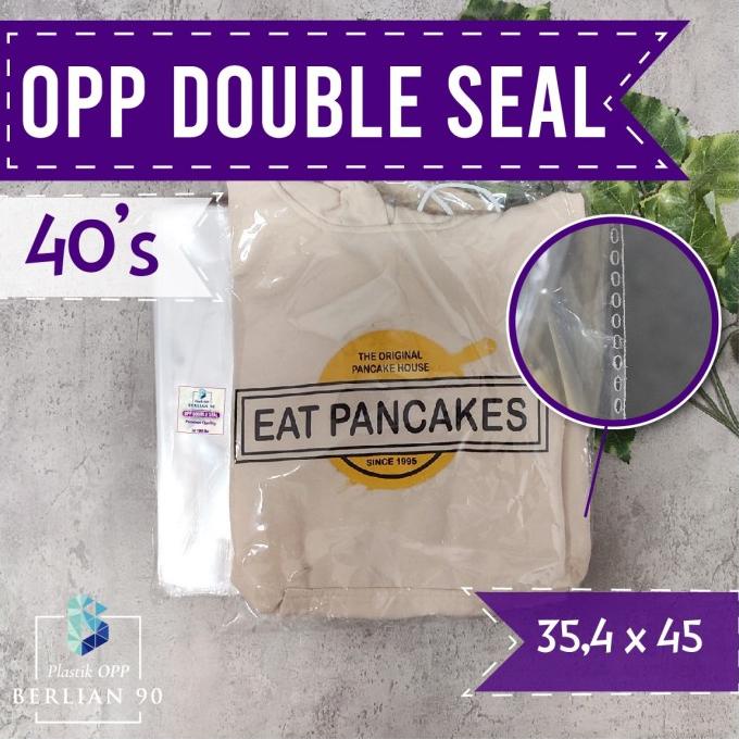 <<<<<] Plastik Opp Doble Seal 35,4x45 Cm 40s Mic Plastik Opp Lem Plastik Baju