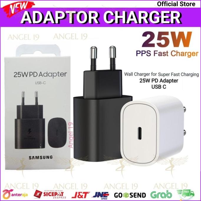 ADAPTOR CHARGER 25W SAMSUNG ORIGINAL, KEPALA CHARGER SAMSUNG 25W ORI