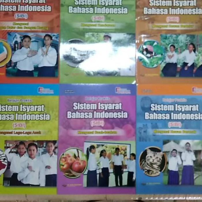 Buku Belajar Bahasa Isyarat Satu set Buku Sistem Isyarat Bahasa Indonesia (SIBI) 6 buku