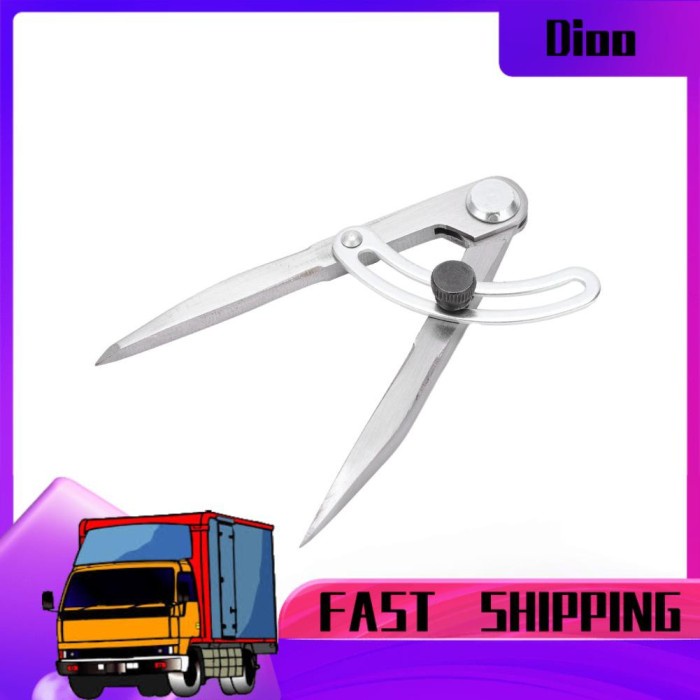 

Terlaris Dioo Jangka Wing Divider Adjustable Bahan Baja Ukuran 125Mm