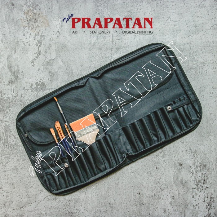 

Terlaris Tempat Kuas Lukis V-Tec Ab19 / Paint Brush Organizer / Art Bag