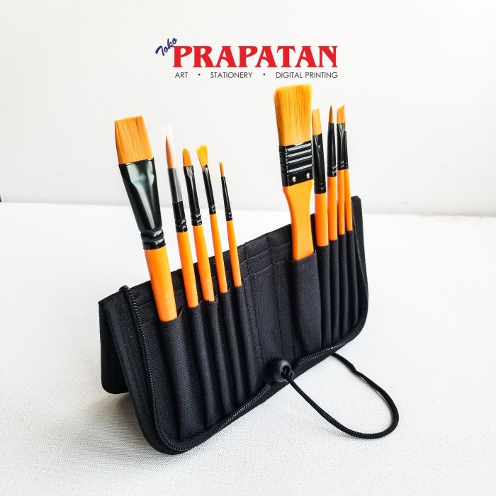 

Kuas Lukis Set 10 Pcs Bs1025Ny V-Tec / V-Tec Paint Brush