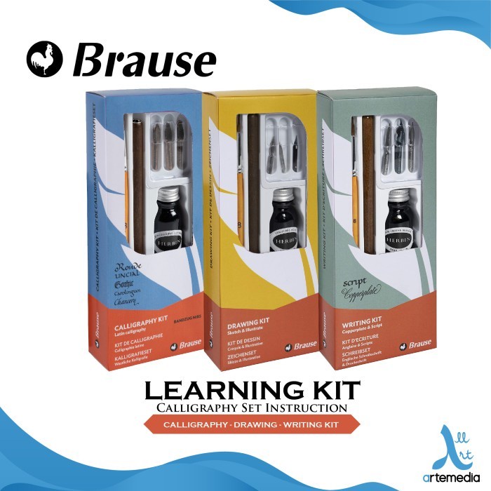 

Bestseller Pena Kaligrafi Brause Learning Kit Calligraphy Set Instruction