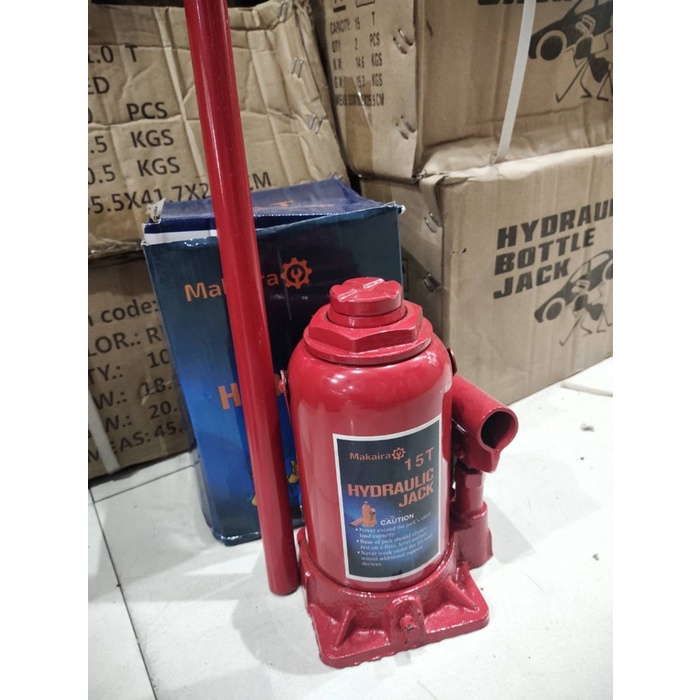 Terlaris Dongkrak Bootl / Dongkrak Mobil 15 Ton Merah Hakaira