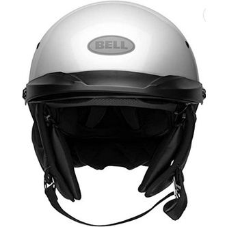 Bell Pitt Boss White Helm Retro Helm Classic Helm Half Face
