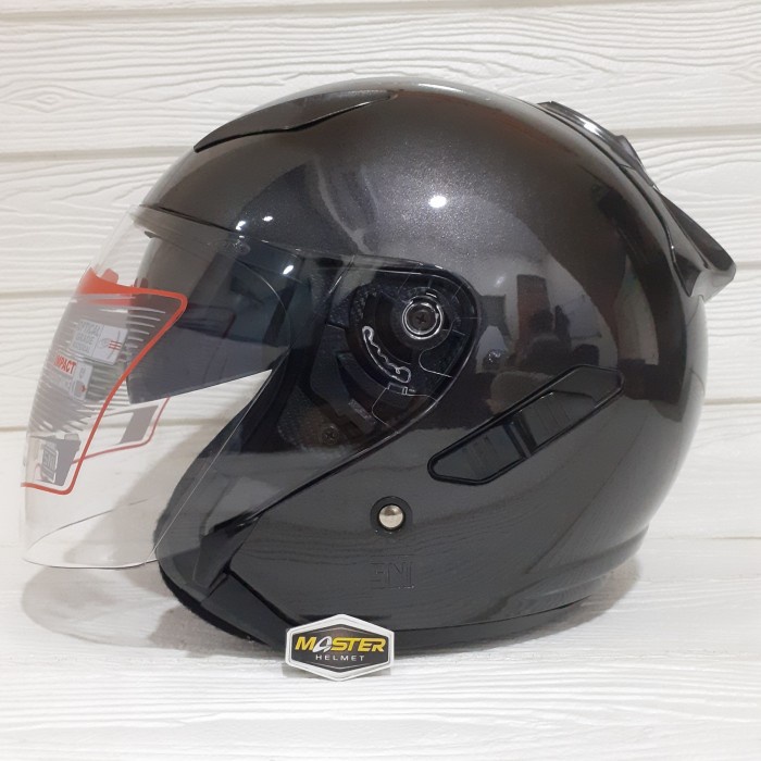 Helm Shel Rover Solid Gunmate Glosy Double Visor