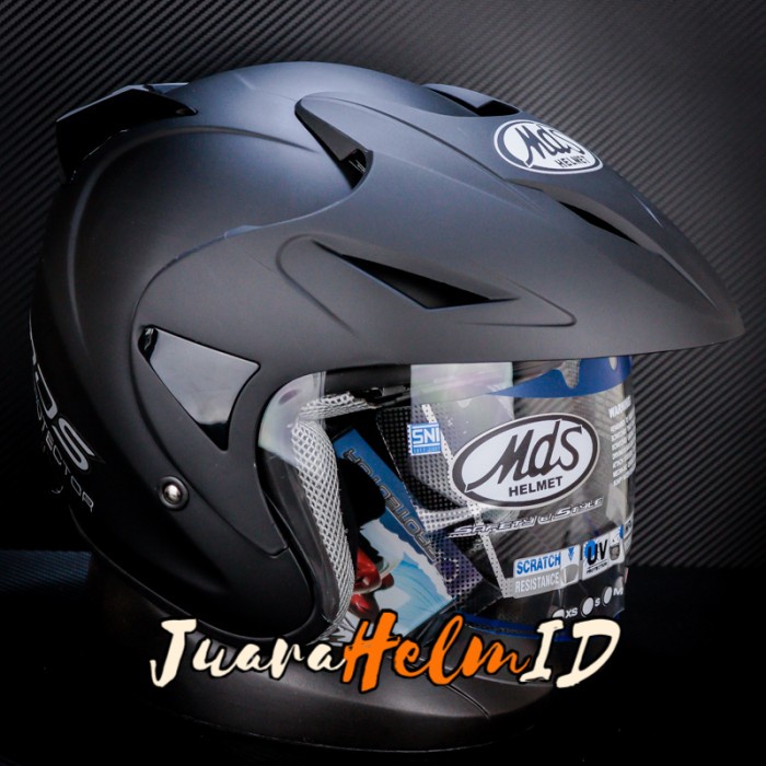 Mds Helm Protector Solid / Black Doff / Half Face