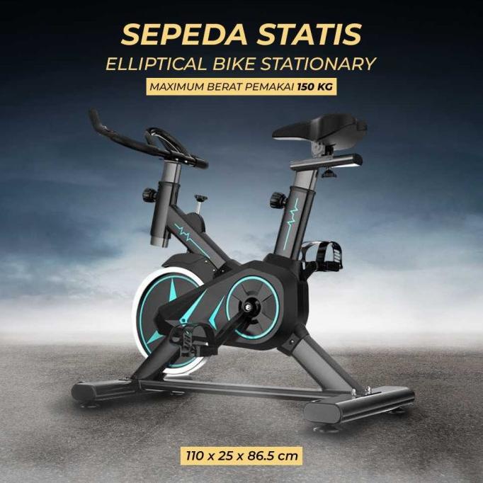 Sepeda Statis Alat Fitness Gym Speda Olahraga Kebugaran di Rumah