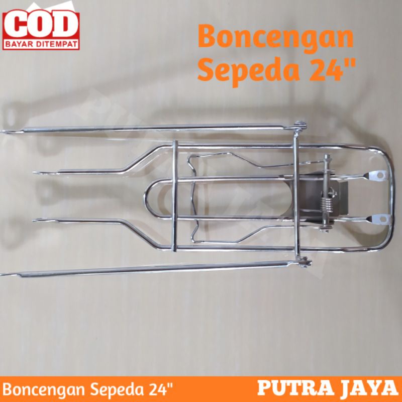 ' boncengan sepeda belakang - bagasi jok sepeda dewasa 24 besi - rak sepeda mini ctb sierra