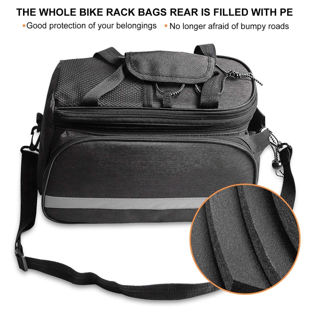 ' tas sepeda bonceng 3in1 - tas belakang sepeda - tas sepeda lipat - tas boncengan sepeda - tas