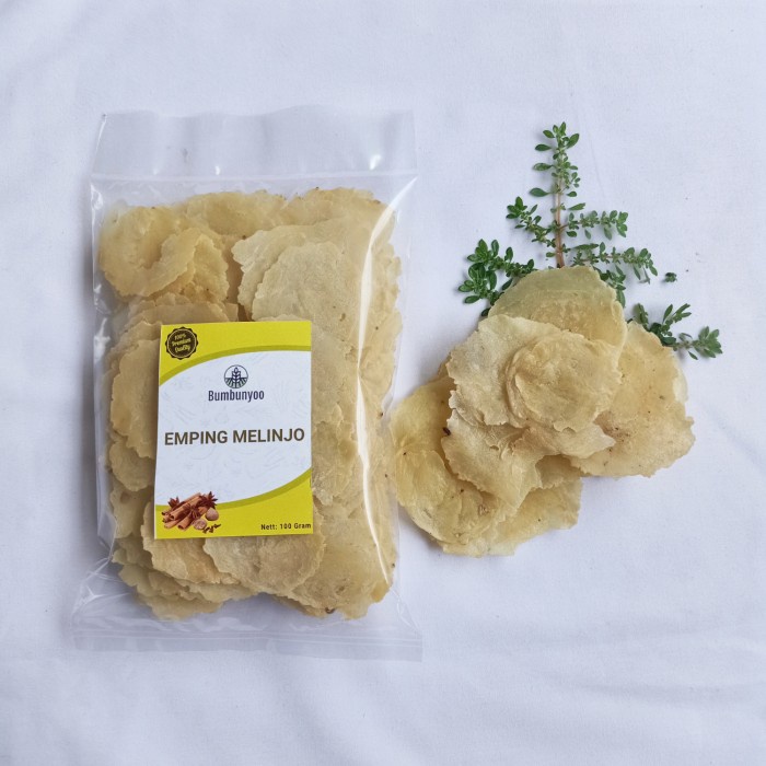 

' emping melinjo 100 gram kerupuk nusantara