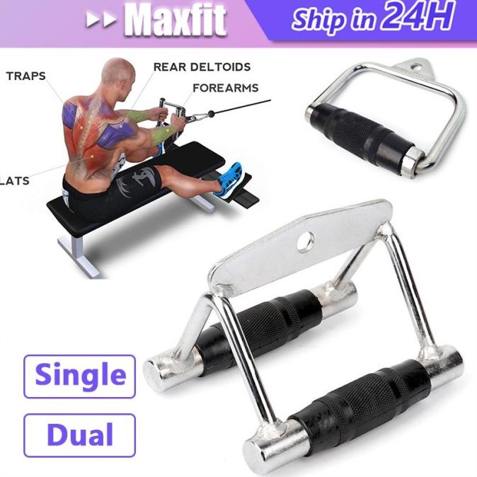 Grip Handle Rowing V Bar D Handle Gym Rowing Hand Grip Pull Down Home