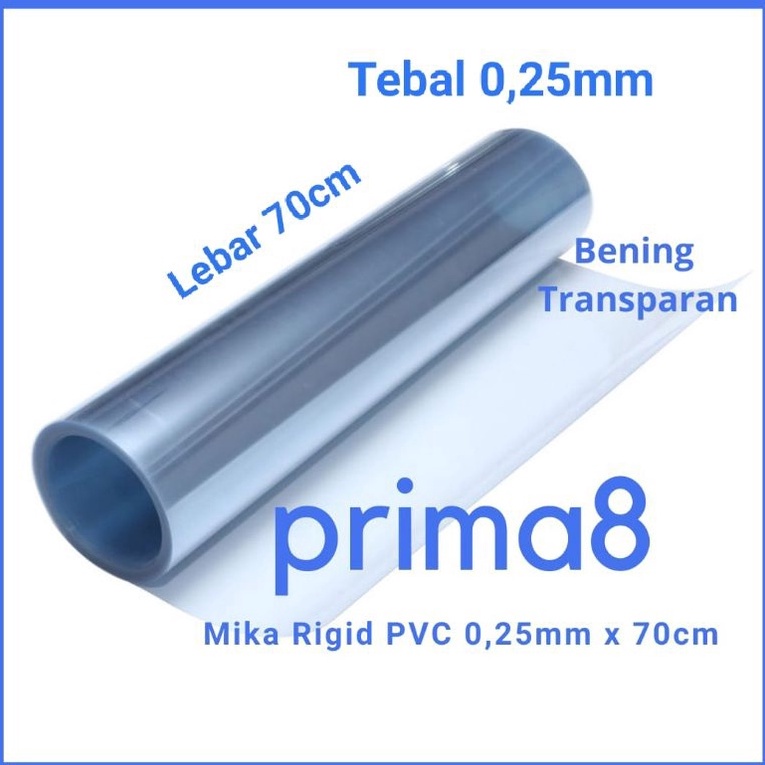 

YANLP Plastik Mika Kaku Rigid PVC Bening Tebal 0,25mm Lebar 70cm Mika Hantaran Kotak Seserahan Sourvenir Mika Meteran 8456