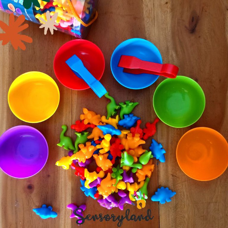 REKOMENDASI paket sensory toys mainan montessori Sorting color