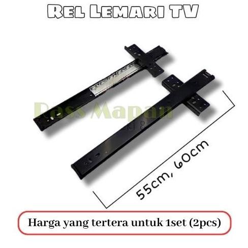<<<<<] Rel Lemari TV Pocket Door Salib Huben BS 34