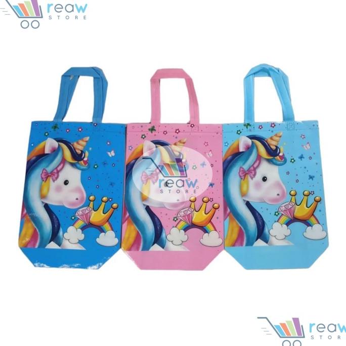 

*****] Goodie Bag Tas Kantong Souvenir Hampers Ulang Tahun Kuda Pegasus Uk M