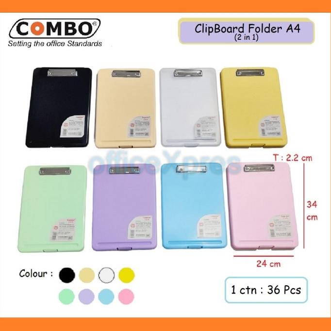 

Clipboard + Storage Alas Papan Ujian / Papan Jalan 2in1 / Clipboard A4