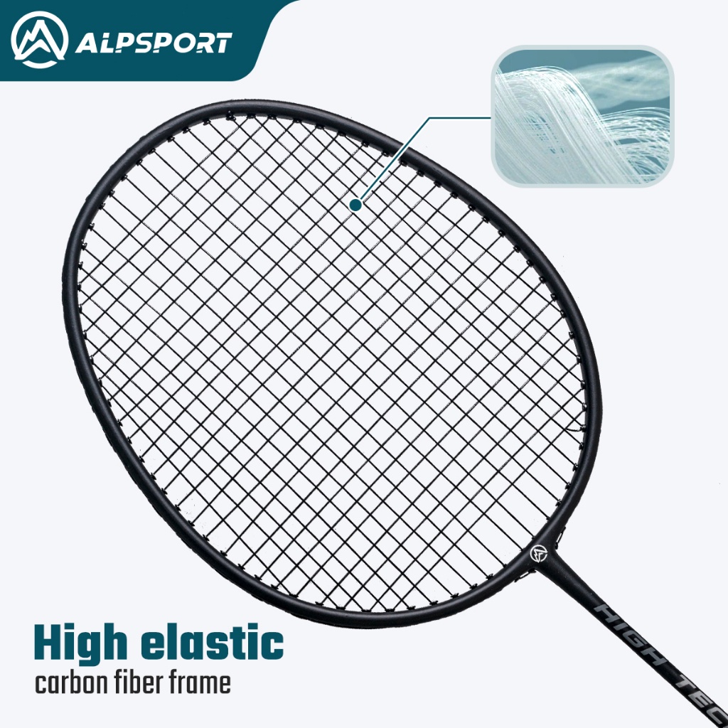 Alp Rr 2Pcs 4U G5 Desain Raket Badnton Bahan Full Carbon Fiber 22-25Lbs Dengan Tas Yimpanan