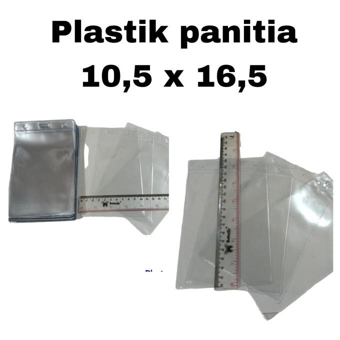 

] 100pcs plastik panitia id card 10x16 / plastik kartu panitia nametag