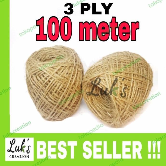 

*#*#*#] Tali goni 3 ply 100 meter - tali rami - tali hang tag - tali undangan