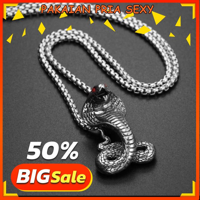 BEST PRODUK KALUNG BENTUK ULAR COBRA / SNAKE NECKLACE 