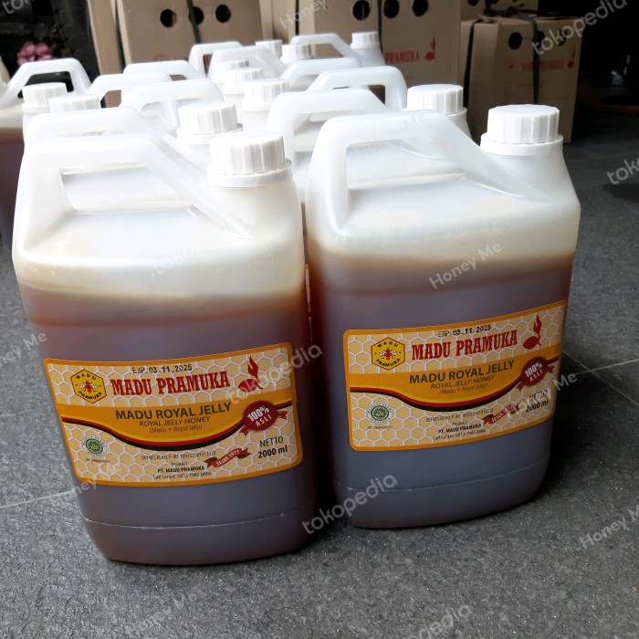 

Laris Madu Asli Royal Jelly 2L Madu Pramuka Alami