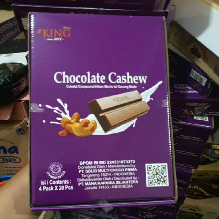 

HSMJ7915 1 kardus coklat cashew isi 4 pack ( 80 picis )