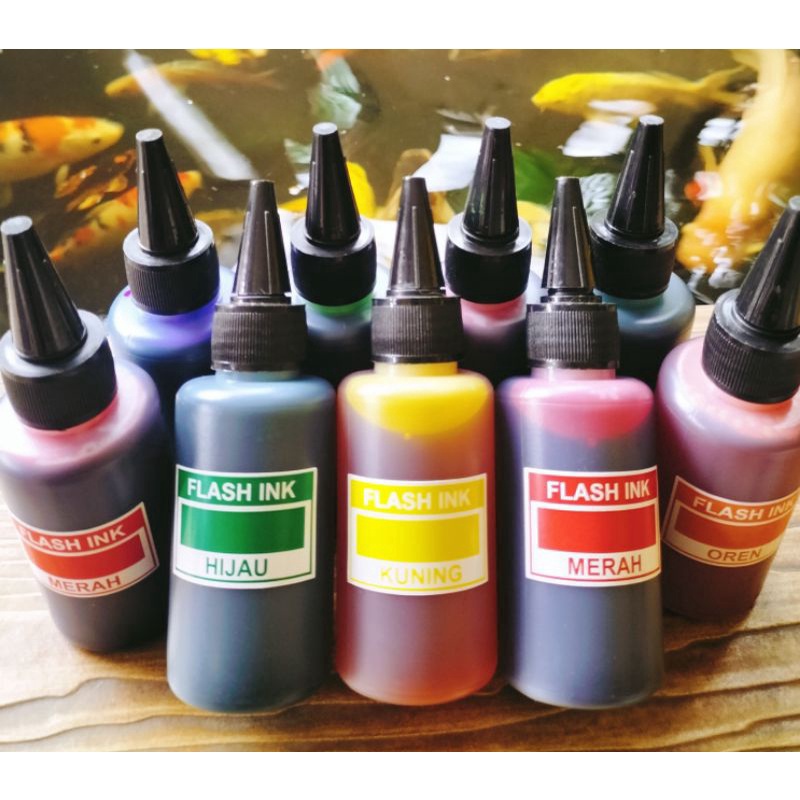 

CJWJ5363 TINTA STEMPEL FLASH/OTOMATIS , MEDIA KERTAS ,isi,100 ml, ready 15 warna