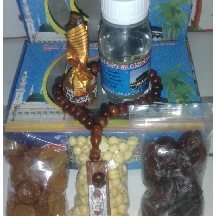 

JTGR9736 oleh oleh haji dan umroh zamzam60ml coklat/tasbih