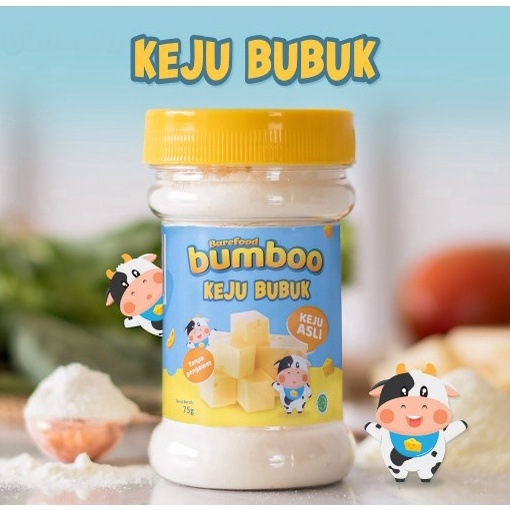 

NMFK0828 BUMBOO Keju Bubuk Asli - Keju MPASI Anak - Sumber Lemak & Protein - Keju Cheddar Australia - Tanpa Pengawet - No MSG - Bahan alami