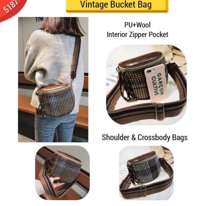 Tas korea Selempang Wanita Model Baru Murah Unik Tali Lebar Kekinian