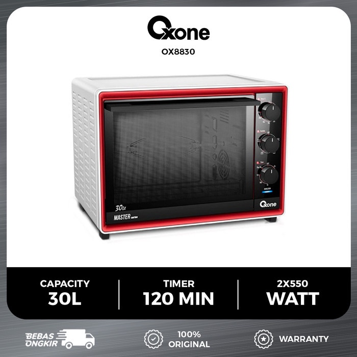 Oxone Ox8830 Oven Listrik Toaster Jumbo 30 L Master Oven Premium