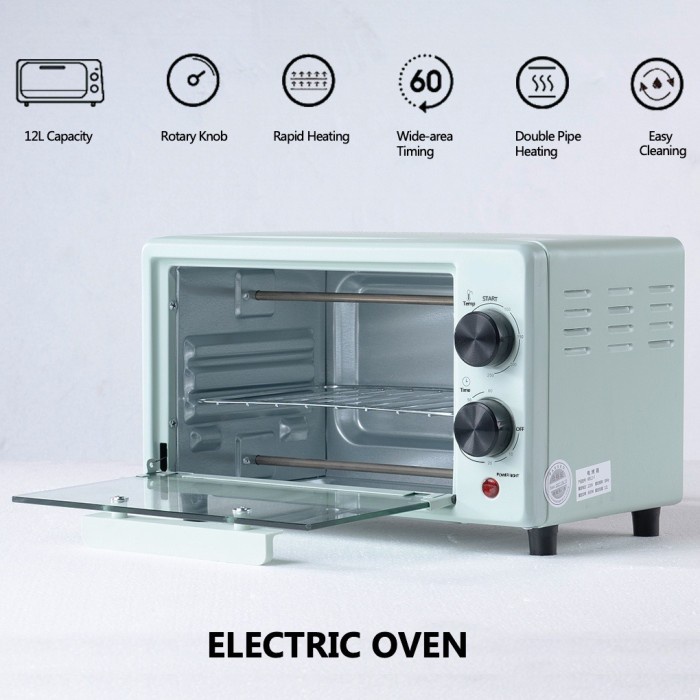 Oven Listrik Mini Kapasitas 12L Electric Oven Microwave