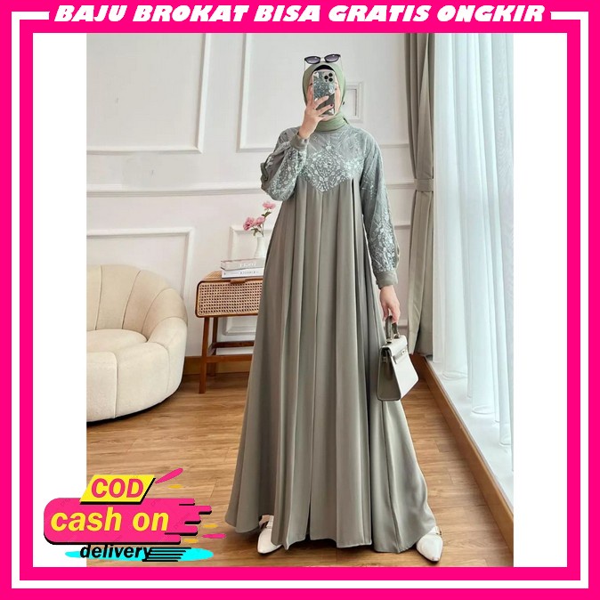 Remaja Dress Kondangan Wedding Dress Brokat Dreas Dresd Gamis Pesta Mewah Elegan Kondangan Terbaru 2