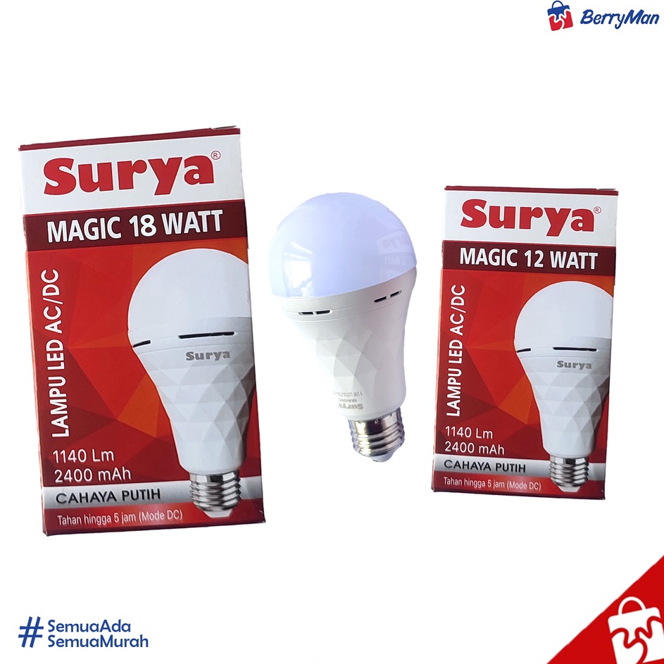 Termurah dan terbaik Lampu Bohlam LED Emergency SURYA MAGIC grosir