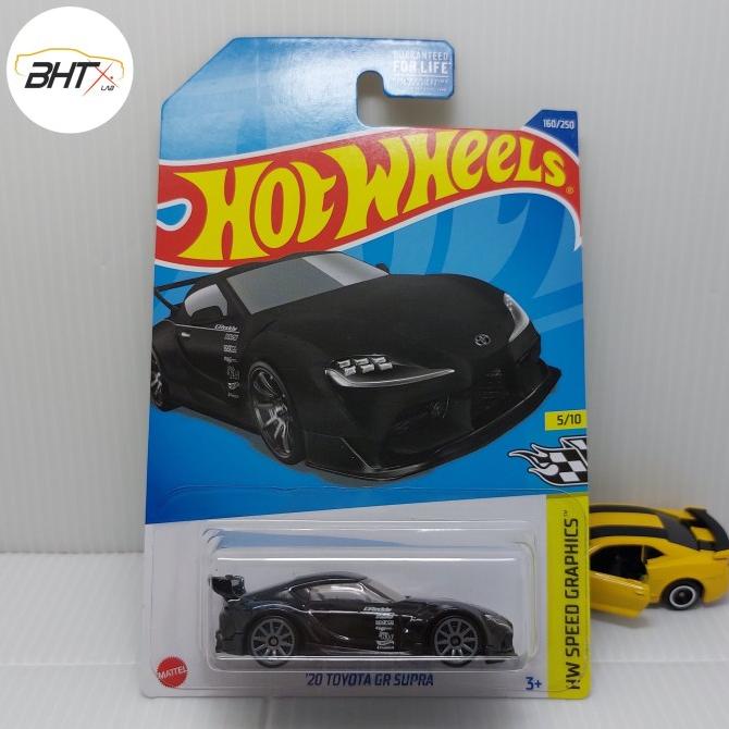 Hot Wheels 20 Toyota GR Supra Exclusive Recolor Black Hitam