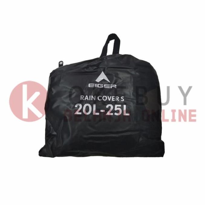 Rain Cover Eiger 910005464 001 Black Transparent Bag Cover S 20-25L