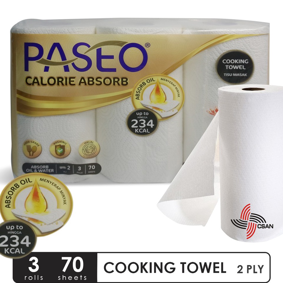 

ZTBB2447 Paseo Elegant Roll White Tip to Tip 3 Roll 70 Sheet