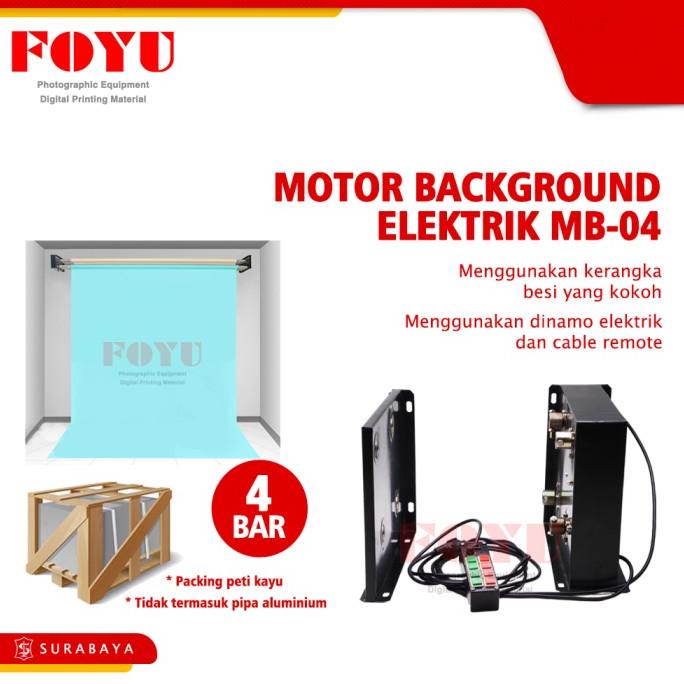 BARU  Motor Expander Background Elektrik Besi 4 Slot Bar Cable Remote MB-04