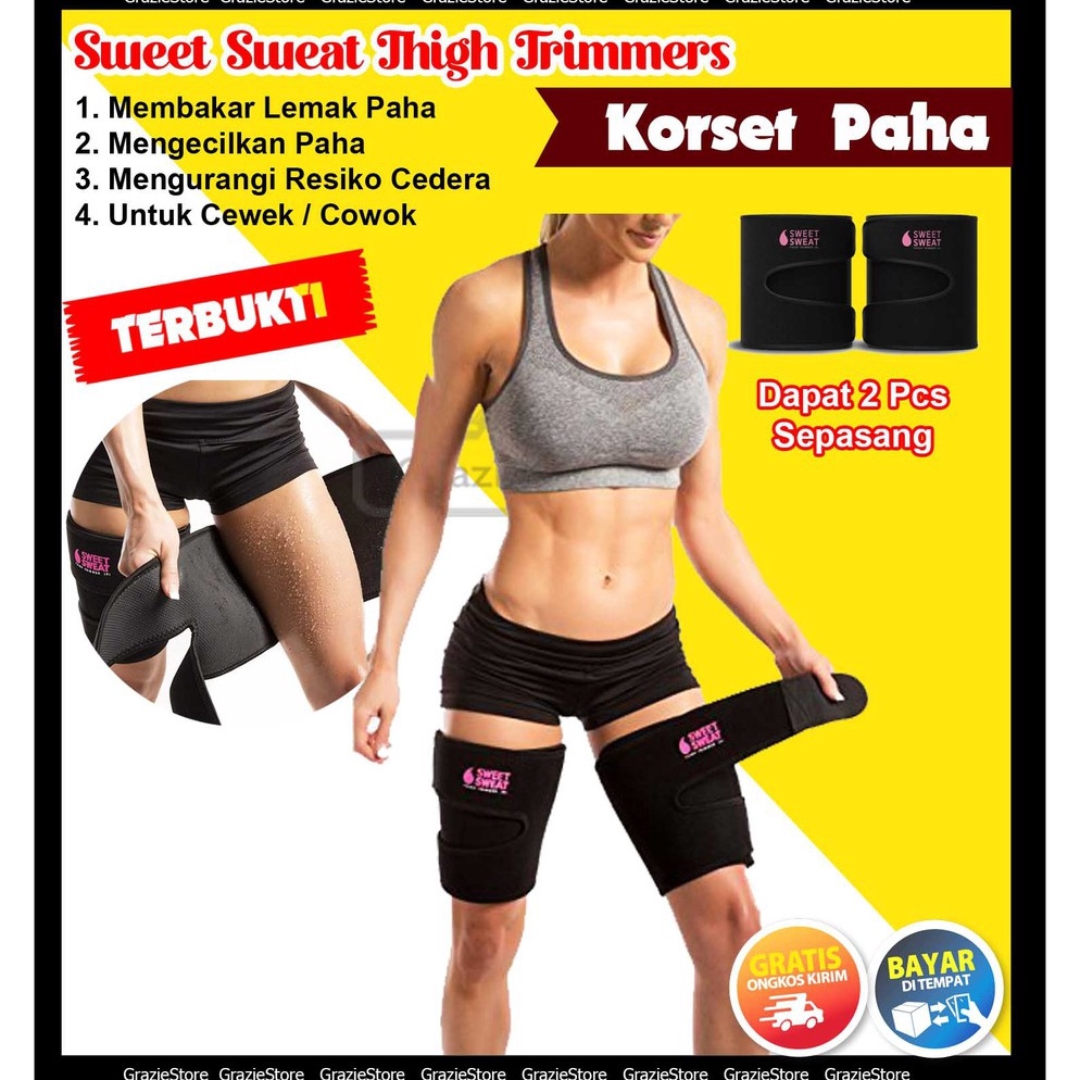 WFCZ8999  Korset Paha Pengecil Paha SWEET SWEAT THIGH TRIMMERS Korset Pengecil Paha